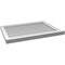 Ekena Millwork Vertical Surface Mount PVC Gable Vent w/ 2"W x 2"H , Brickmould Sill Frame, 32"W x 24"H GVPVE32X2403SN - alternate 2